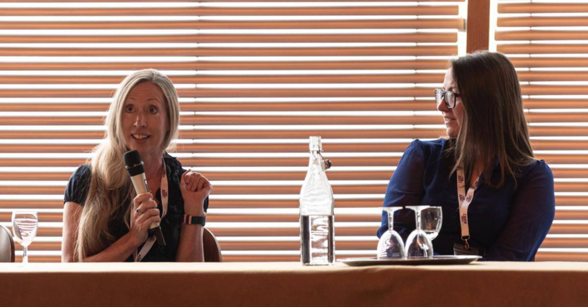 Lorna Kelly, Strategic Development Director at Maven, on the panel at Edinburgh Napier University for Future Asset Alumni Careers Insight Day